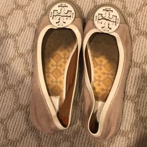 Tory Burch Reva-style white slip on sneaker
